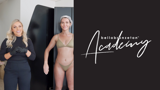 The glow-down on the Bella Bronze Tan Academy